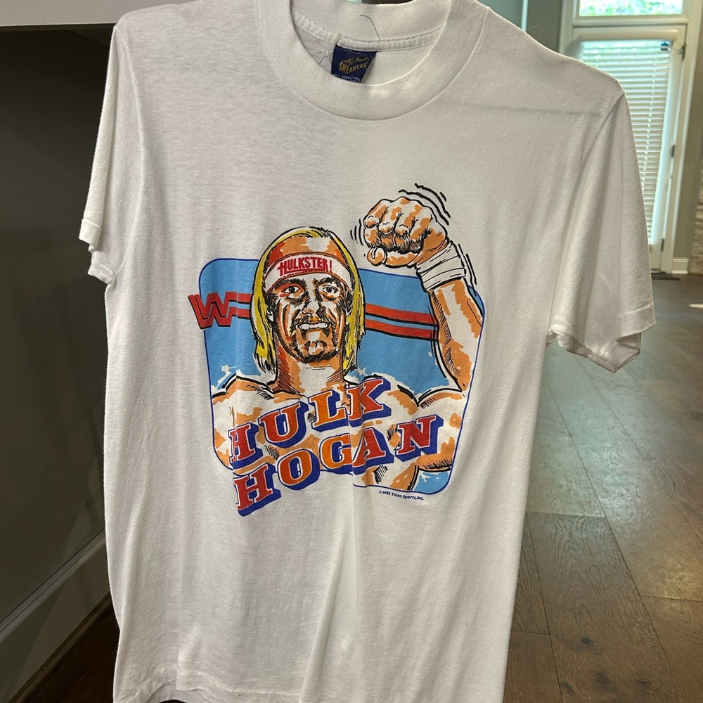 Vintage Hulk Hogan Shirt Titan Sports WWF
